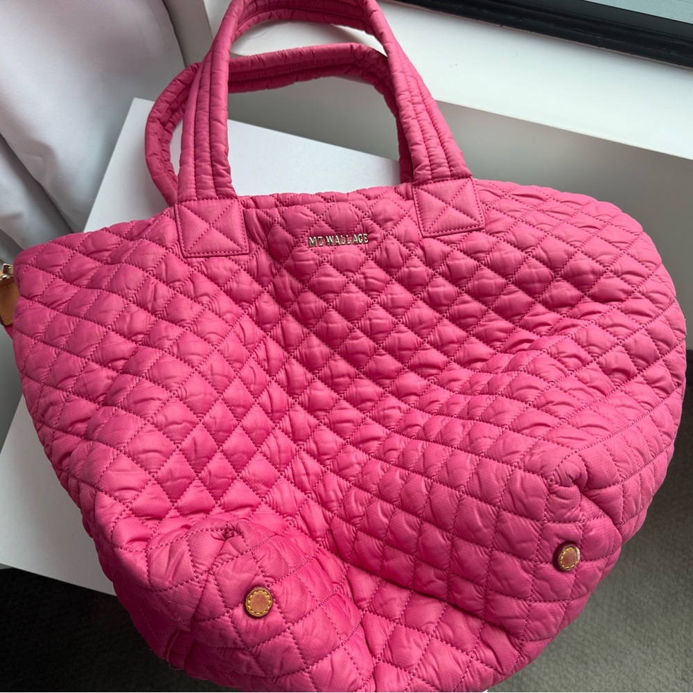 MZ Wallace Medium Tote Deluxe in Zinnia Pink